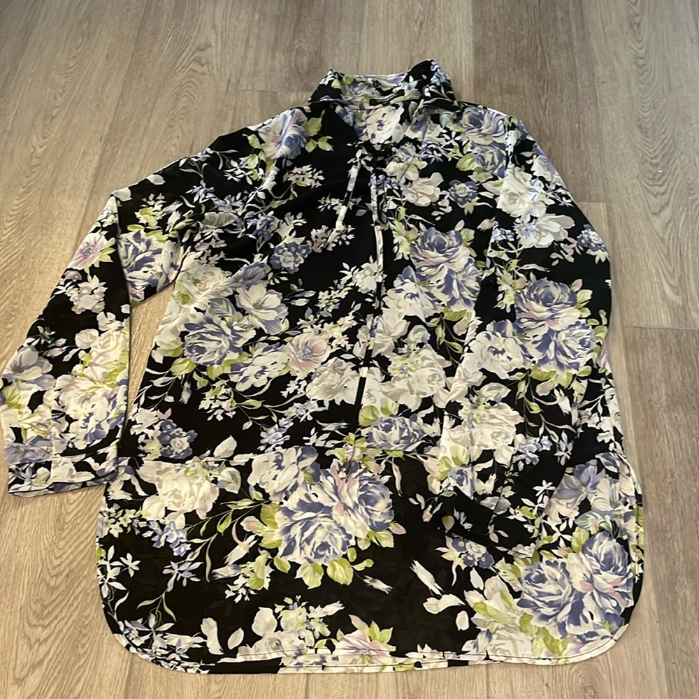 Papa Vancouver Long Sleeve Floral Blouse